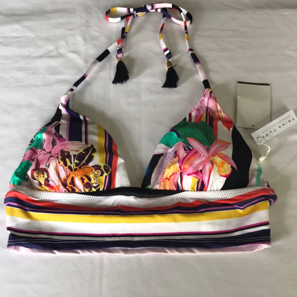 Trina Turk Treasure Cove Bikini Top NWT - Picture 3 of 12